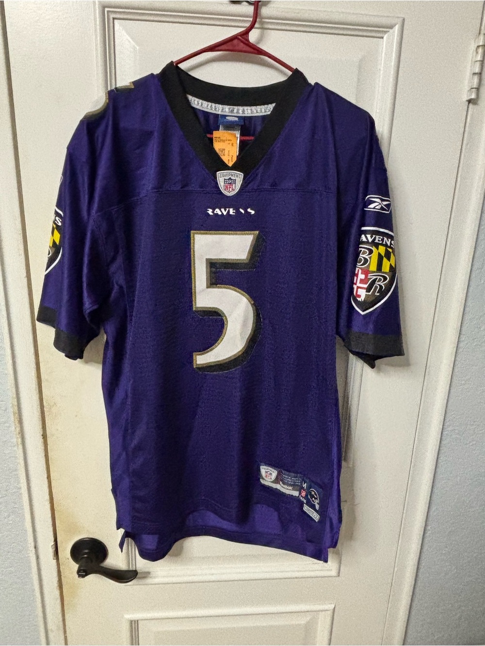 Vintage NFL Baltimore Ravens #5 Joe Flacco Reebok Jersey